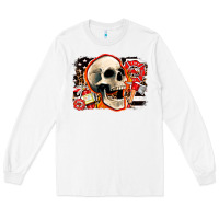 White firefighter skull Long Sleeve Tee - AdoDesignShop