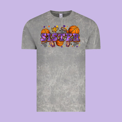 Sister Basketball Vintage Tee Designed By Zillion Design Studio