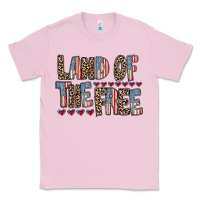 Bubblegum Pink land of the free Classic Tee - RacoonDesign