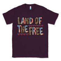 Plum land of the free Classic Tee - RacoonDesign