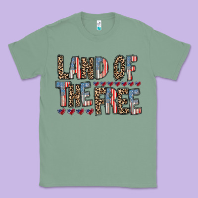 Land Of The Free Classic Tee Designed By Racoondesign