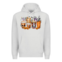 Dove Grey nightmare coffee cups Premium Hoodie - MaliasSmallBusiness