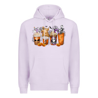 Lilac nightmare coffee cups Premium Hoodie - MaliasSmallBusiness