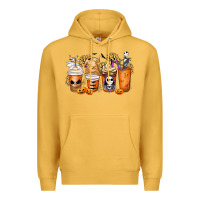Mustard nightmare coffee cups Premium Hoodie - MaliasSmallBusiness