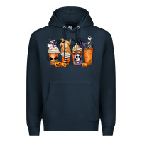 Navy nightmare coffee cups Premium Hoodie - MaliasSmallBusiness