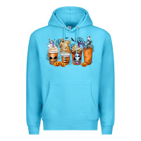 Ocean Blue nightmare coffee cups Premium Hoodie - MaliasSmallBusiness