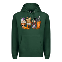 Sports Green nightmare coffee cups Premium Hoodie - MaliasSmallBusiness
