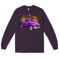Plum mardi gras truck king's cake Long Sleeve Tee - FaDigitalArtStudio