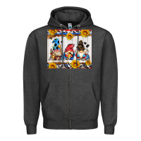 Charcoal Heather hockey gnomes Zipper Hoodie - AdoDesignShop