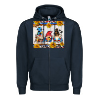 Navy hockey gnomes Zipper Hoodie - AdoDesignShop