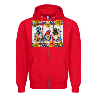 Red hockey gnomes Zipper Hoodie - AdoDesignShop
