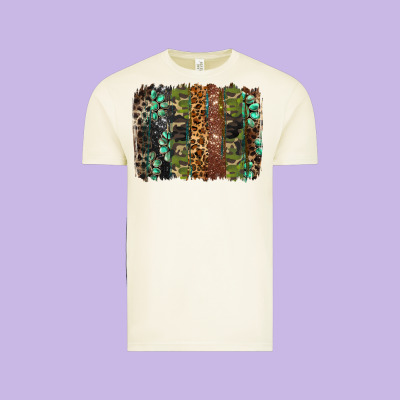 Western Camouflage Brushstroke Vintage Tee Designed By Barkaloodesign