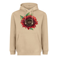 Mushroom procut red sunflower Heavyweight Hoodie - LillyAllenDesigns