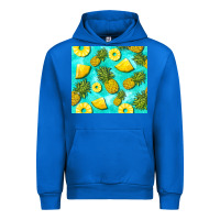 Cobalt blue pineapple Urban Hoodie - BarkalooDesign