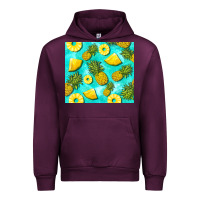 Mauve Wine blue pineapple Urban Hoodie - BarkalooDesign