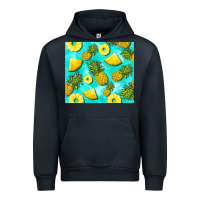 Navy blue pineapple Urban Hoodie - BarkalooDesign