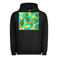 Pigment Black blue pineapple Urban Hoodie - BarkalooDesign