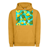 Pigment Peanut Butter blue pineapple Urban Hoodie - BarkalooDesign