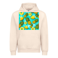 Sandshell blue pineapple Urban Hoodie - BarkalooDesign
