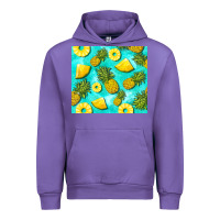 Tulip blue pineapple Urban Hoodie - BarkalooDesign