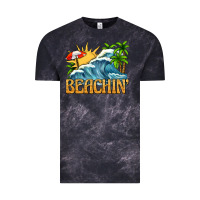 Cloud Black beachin Vintage Tee - texasbilliewilder