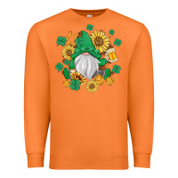 Carrot st patrick's day shamrock sunflowers gnome Premium Sweatshirt - MaliasSmallBusiness