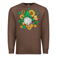 Chestnut st patrick's day shamrock sunflowers gnome Premium Sweatshirt - MaliasSmallBusiness