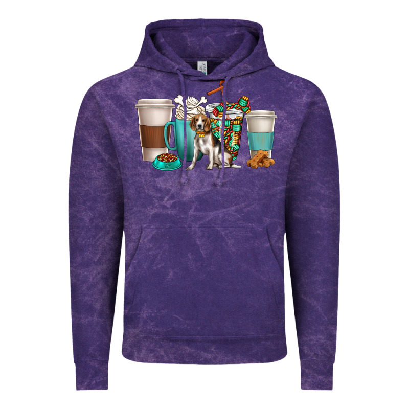 Beagle Dog Coffee Cups Vintage Hoodie by texasbilliewilder | Teevron