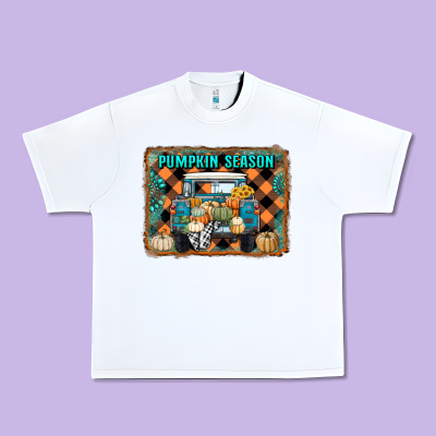 Pumpkin Season Truck Urban Heavy Tee Designed By Ranaportraitstore