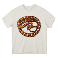 Cream Corn Snake Illustrations Heavy Core Tee - LillyAllenDesigns