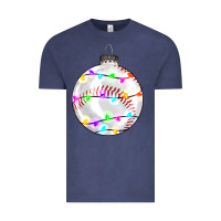 Vintage Denim Christmas baseball Vintage Tee - RanaPortraitStore