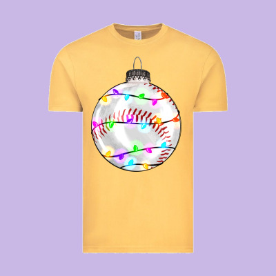 Christmas Baseball Vintage Tee Designed By Ranaportraitstore