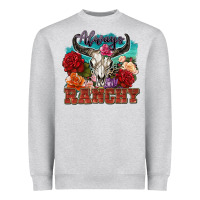 Heather Grey always ranchy Heavyweight Sweatshirt - Zillion Design Studio