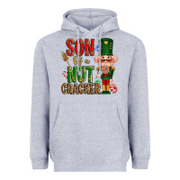 Heather Grey Christmas son of a nutcracker Heavyweight Hoodie - NancyCooperArtShop