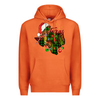 Carrot Christmas Texas map Premium Hoodie - NancyCooperArtShop