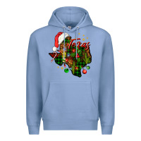 Colony Blue Christmas Texas map Premium Hoodie - NancyCooperArtShop