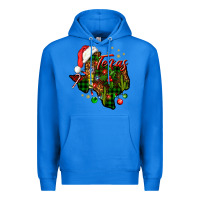 True Royal Christmas Texas map Premium Hoodie - NancyCooperArtShop