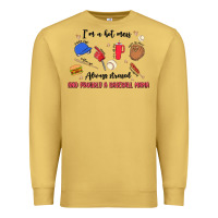 Antique Gold i'm a hot mess,always stressed,and proudly a baseb Premium Sweatshirt - MaliasSmallBusiness