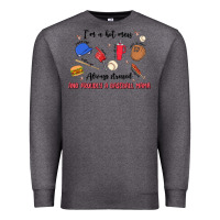 Charcoal Heather i'm a hot mess,always stressed,and proudly a baseb Premium Sweatshirt - MaliasSmallBusiness