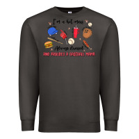 Smoke i'm a hot mess,always stressed,and proudly a baseb Premium Sweatshirt - MaliasSmallBusiness