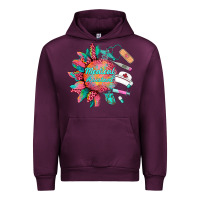 Mauve Wine western  medical assistant  medical instruments Urban Hoodie - BarkalooDesign