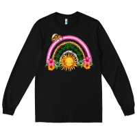 Black summer sun rainbow Long Sleeve Tee - HRA Design Shop