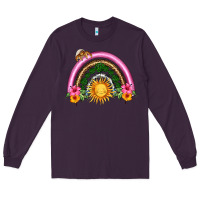 Plum summer sun rainbow Long Sleeve Tee - HRA Design Shop