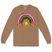 Toasted Coconut summer sun rainbow Long Sleeve Tee - HRA Design Shop