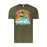 Vintage Olive beer and sunshine Vintage Tee - texasbilliewilder