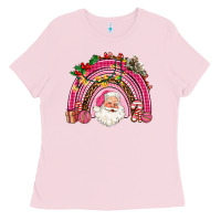 Bubblegum Pink pink christmas rainbow Ladies Tee - AdoDesignShop