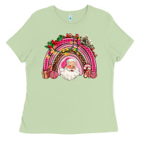Matcha pink christmas rainbow Ladies Tee - AdoDesignShop