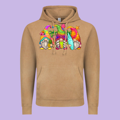 Summer Gnomes Vintage Hoodie Designed By Zillion Design Studio