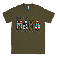 Army Green being mama makes my life complate Classic Tee - CowhideDigitalArt