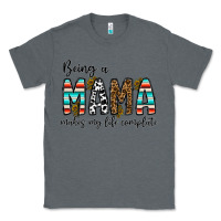 Charcoal Heather being mama makes my life complate Classic Tee - CowhideDigitalArt